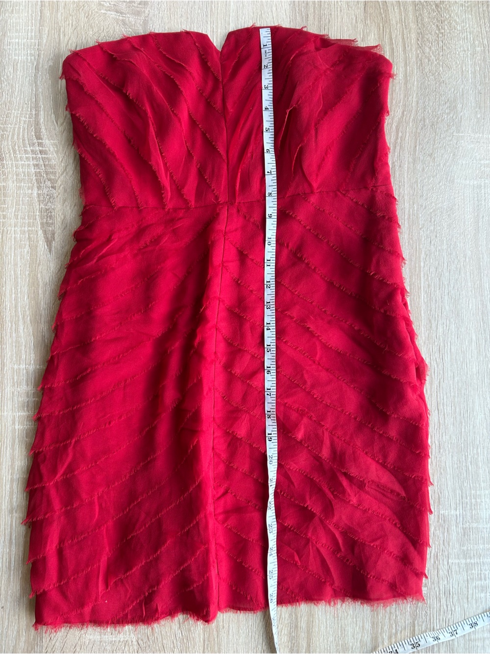 Adam Lippes Red Ruffle Silk Mini Dress - Picture 7 of 7